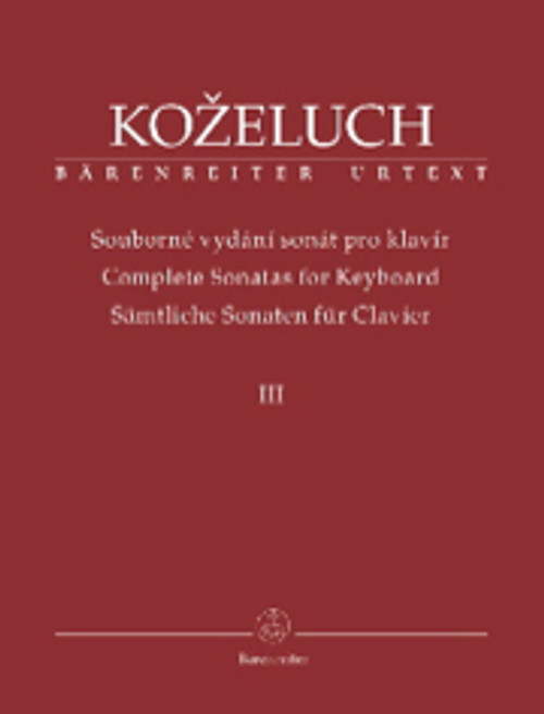 Kozeluh L. Sonates Complete Vol 3 Piano Kozeluh L. Sonates Complete Vol 3 Piano
