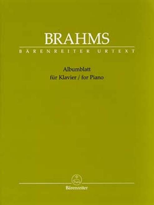 Brahms J. Albumblatt Piano Brahms J. Albumblatt Piano
