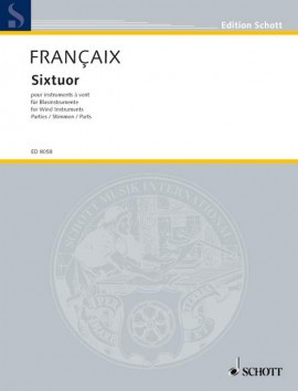 Francaix J. Sixtuor Instruments A Vent Conducteur