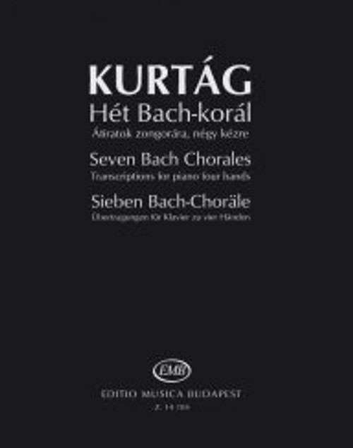Kurtag G. Bach Chorales Piano 4 Mains Kurtag G. Bach Chorales Piano 4 Mains