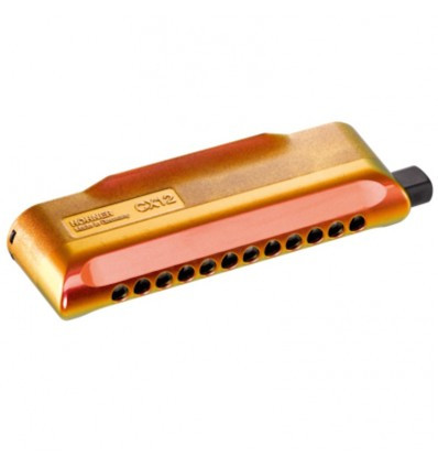 Harmonica Hohner CX 12 Jazz C Red And Gold