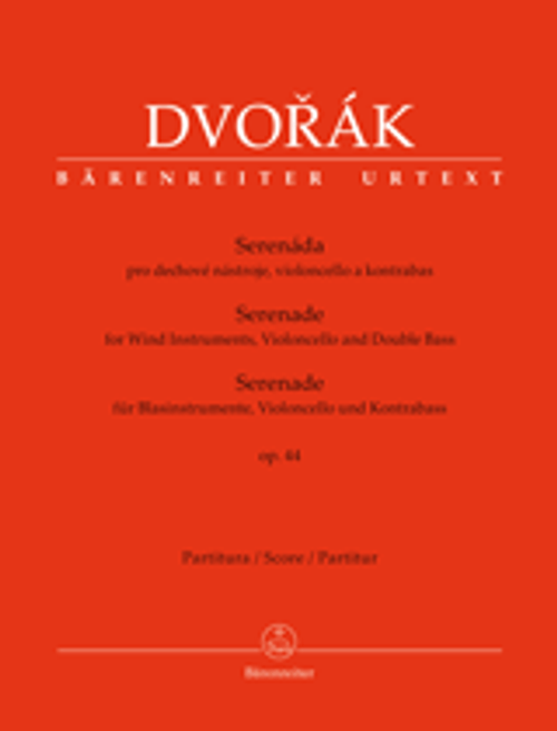 Dvorak A. Serenade OP 44 Orchestre A Vent, Violoncelle et Contrebasse Conducteur Dvorak A. Serenade OP 44 Orchestre A Vent, Violoncelle et Contrebasse Conducteur