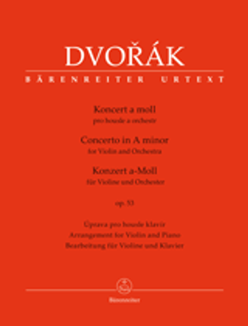 Dvorak A. Concerto A Mineur OP 53 Violon Dvorak A. Concerto A Mineur OP 53 Violon