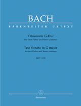 Bach J.s. Sonate en Trio 2 Flutes