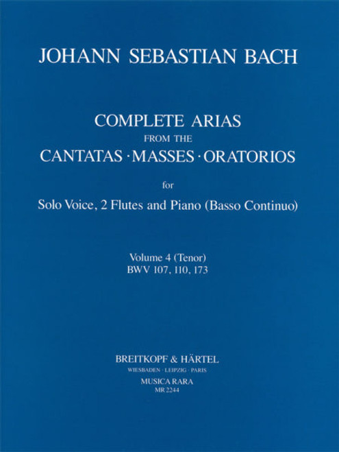 Bach J.s. Complete Arias Cantatas Vol 4 Voix Flutes Bach J.s. Complete Arias Cantatas Vol 4 Voix Flutes