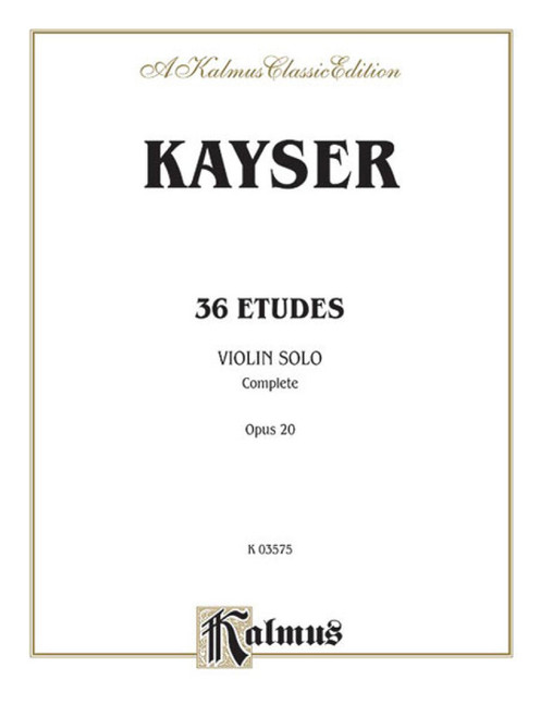 Kayser H.e. Etudes OP 20 Violon-2