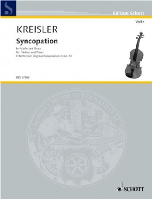 Kreisler F. Syncopation Violon