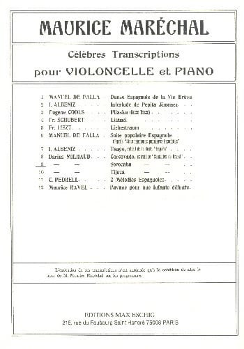 Milhaud D. Sorocaba Violoncelle OU 2 Violoncelles