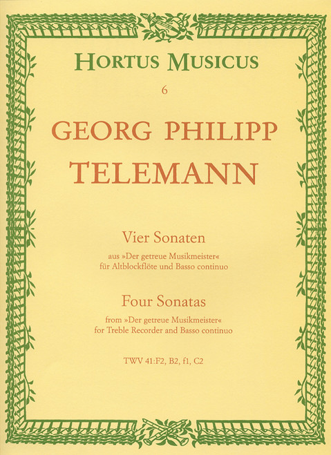 Telemann G.p. Sonate Flute A Bec Alto Telemann G.p. Sonate Flute A Bec Alto