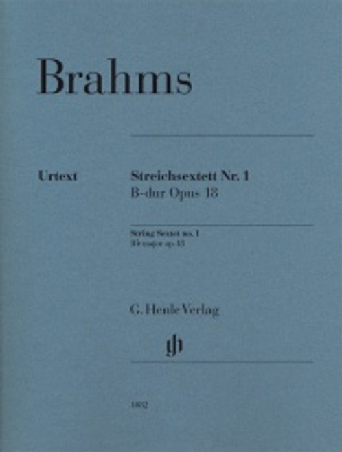 Brahms J. Sextuor A Cordes N°1 OP 18 Brahms J. Sextuor A Cordes N°1 OP 18