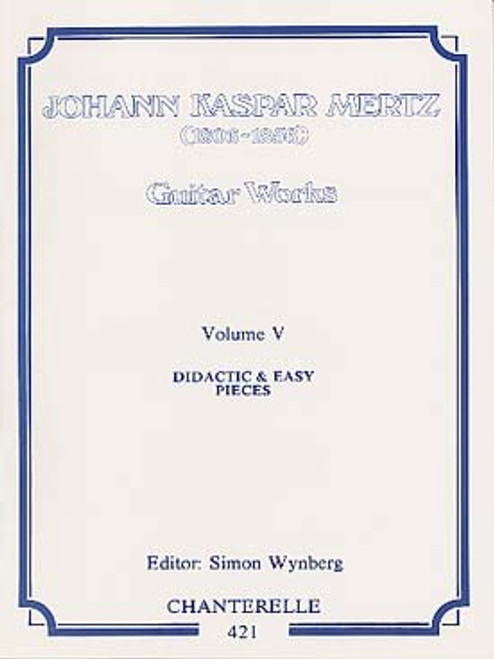 Mertz J.k. Oeuvres Completes Vol 5 Guitare Mertz J.k. Oeuvres Completes Vol 5 Guitare