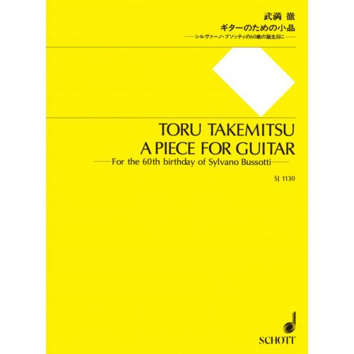 Takemitsu T. A Piece For Guitar
