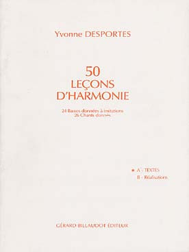 Desportes Y. 50 Lecons D'harmonie Vol A Textes