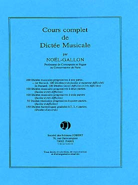 NOEL-GALLON Dictees Progressives A 1 Partie Vol 1