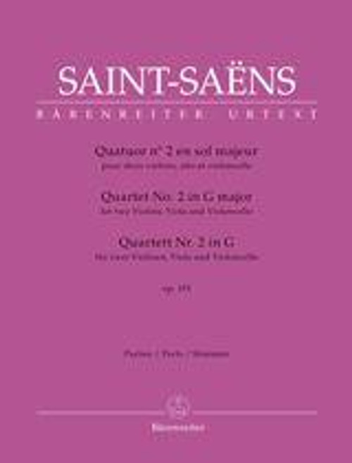 SAINT-SAENS C. Quatuor N°2 OP 153 SAINT-SAENS C. Quatuor N°2 OP 153