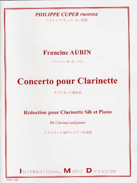Aubin F. Concerto Clarinette