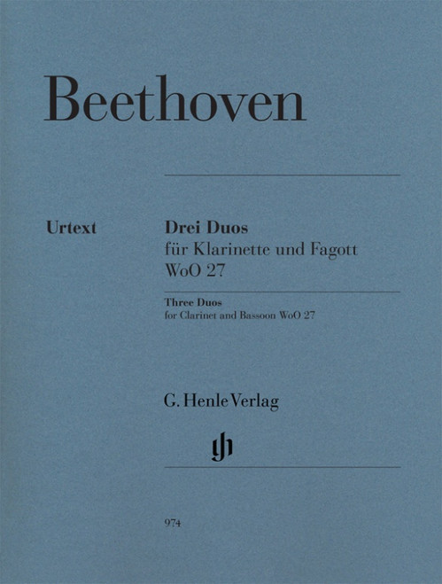 Beethoven L.v. Duos Woo 27 Clarinette et Basson