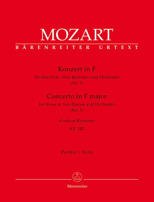 Mozart W.a. Concerto KV 242 3/2 Pianos Avec Orchestre Conducteur
