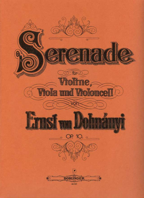 Dohnanyi E. Serenade OP 10 Trio A Cordes