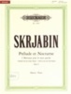 Scriabine A. Prelude et Nocturne OP 9 Piano Main Gauche