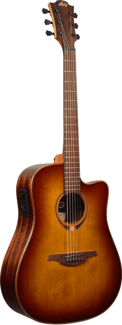 Lag T118DCE-BRS Dreadnought Cutaway Electro Brown Shadow