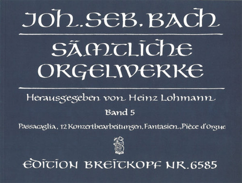 Bach J.s. Oeuvres Pour Orgue Vol 5 Bach J.s. Oeuvres Pour Orgue Vol 5