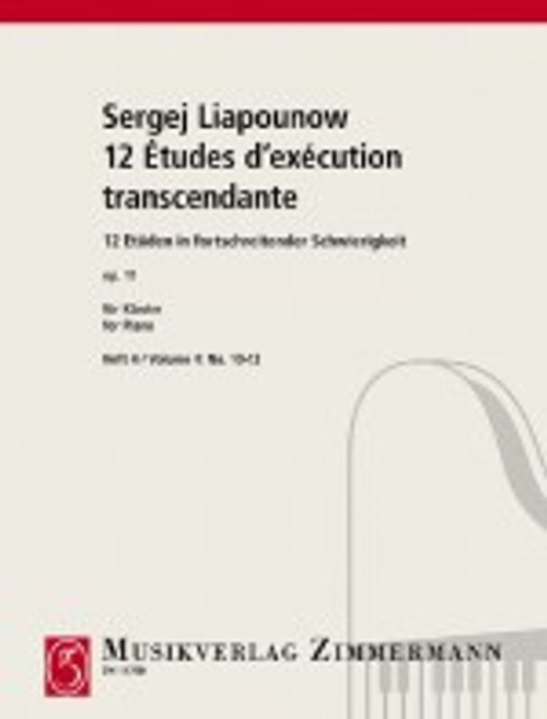 Liapounow 12 Etudes OP 11 Vol 4 Piano