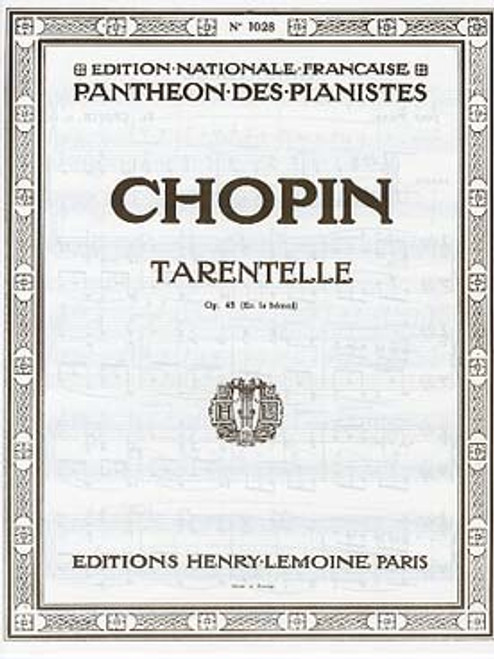 Chopin F. Tarentelle la Bemol OP 43 Piano