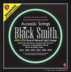 Jeu de Cordes Acoustique Black Smith AOT-PB1254 12/54