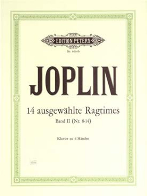 Joplin S. 14 Ragtimes Vol 2 Piano 4 Mains Joplin S. 14 Ragtimes Vol 2 Piano 4 Mains