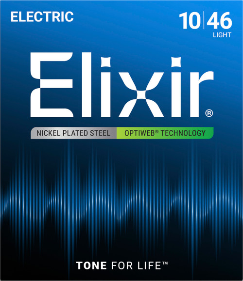 Jeu de Cordes Electrique Elixir Optiwed 19052 Light 10/46