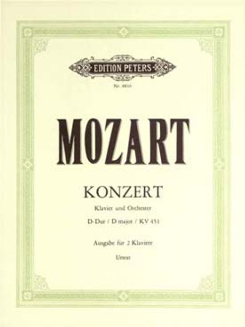 Mozart W.a. Concerto N°16  K. 451 2 Pianos 4 Mains