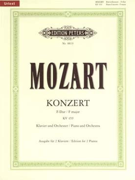Mozart W.a. Concerto N°19  KV 459  2 Pianos 4 Mains