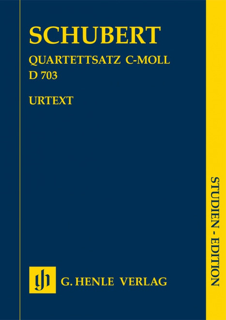 Schubert F. String Quartet D 703 Conducteur Schubert F. String Quartet D 703 Conducteur