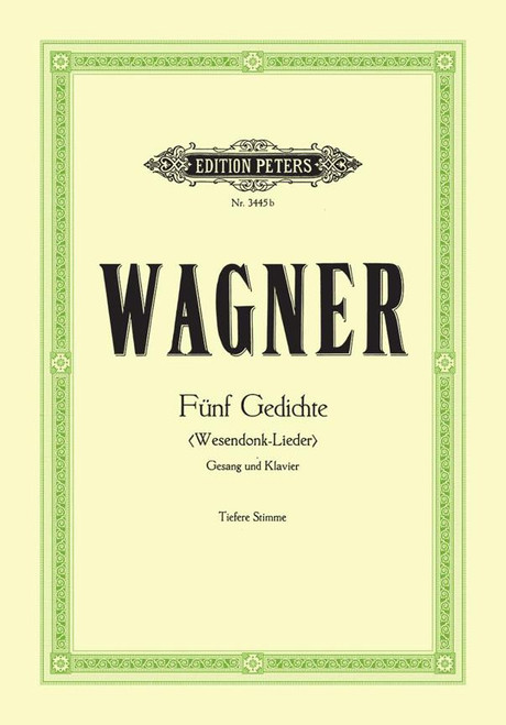 Wagner R. WESENDONCK-LIEDER Voix Basse