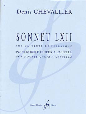 Chevallier D. Sonnet Lxii Chant