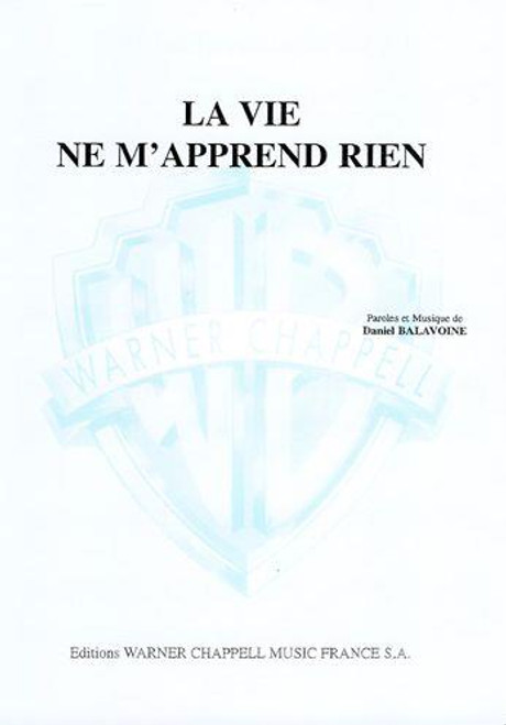la Vie NE M'apprend Rien Pvg