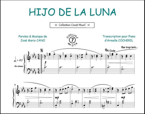 Hijo de la Luna Piano