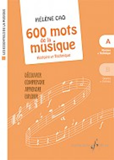 Cao H. 600 Mots de la Musique B - Genres et Formes Cao H. 600 Mots de la Musique B - Genres et Formes