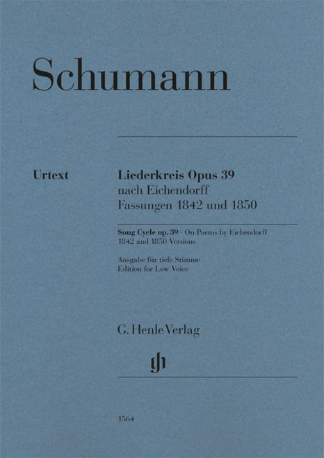 Schumann R. Liederkreis OP 39 Versions 1842 et 1850  Voix Basse