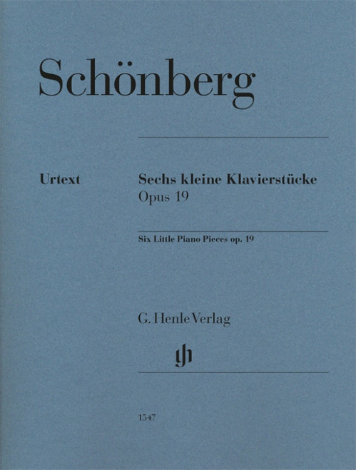 Schoenberg A. Kleine Klavierstucke OP 19 Piano-1 Schoenberg A. Kleine Klavierstucke OP 19 Piano-1
