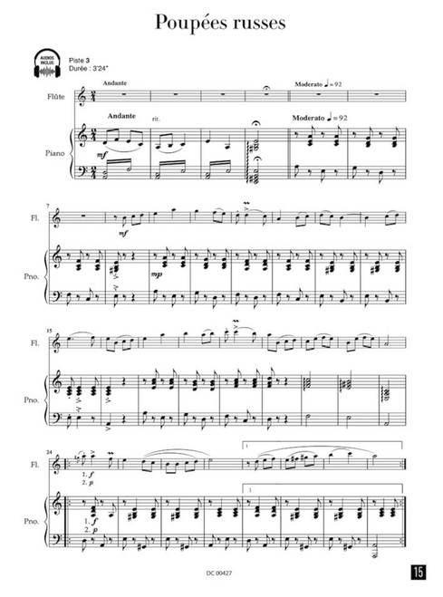 Muller - Arnaudet S. Escapade Musicale Flute