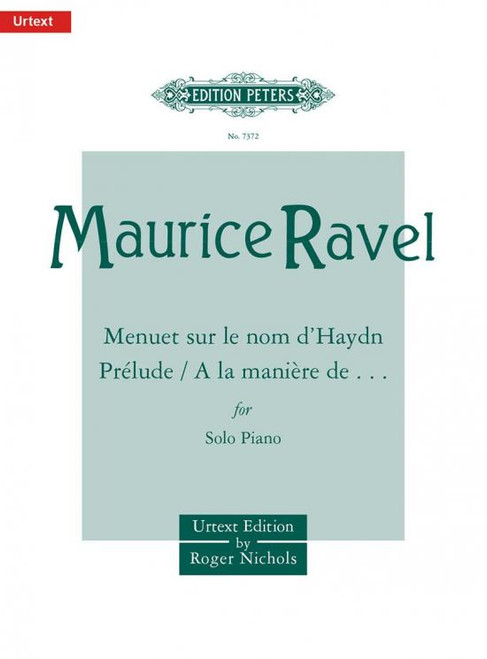 Ravel M. Menuet Sur Haydn  -  Prelude - A la Maniere De... Piano