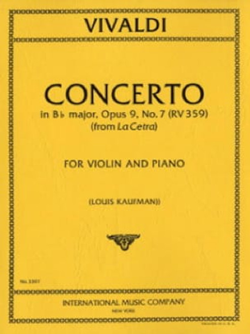 Vivaldi A. Concerto OP 9 N°7 Violon