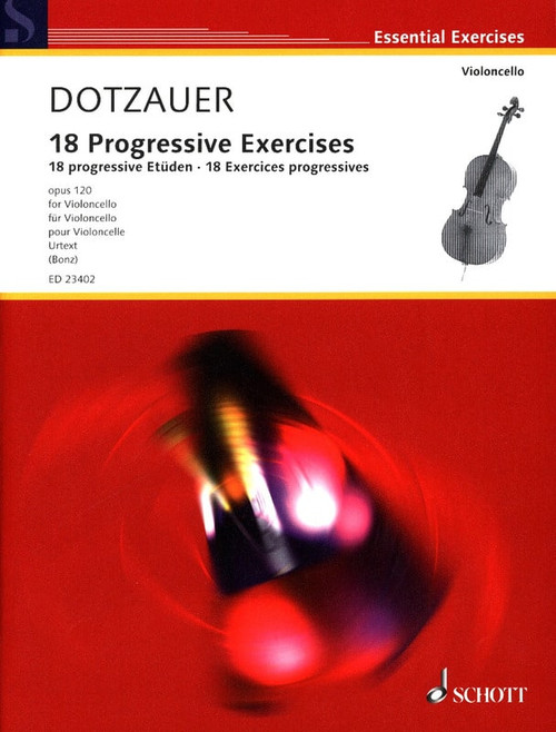 Dotzauer 18 Exercices Progressifs OP 120 Violoncelle