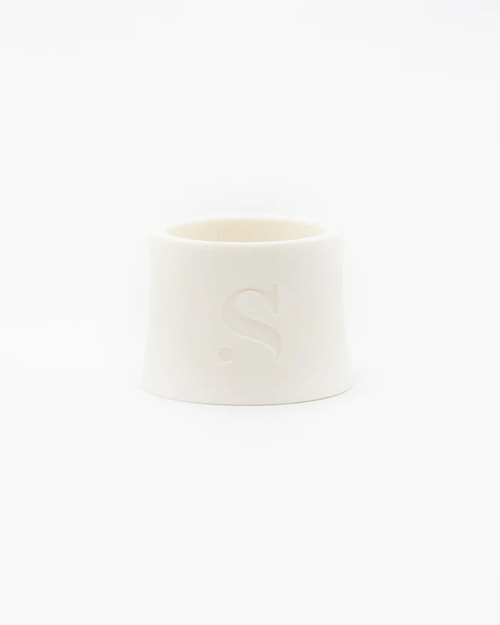 Syos Ligature Saxophone Baryton Blanc