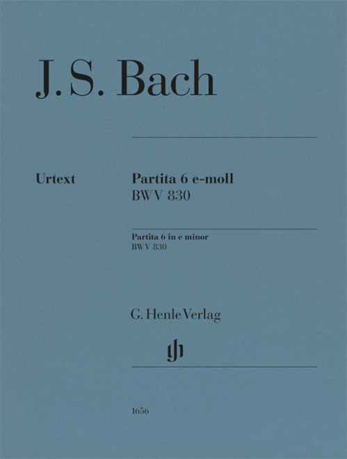 Bach J.s. Partita N°6 MI Mineur Bwv 830 Piano