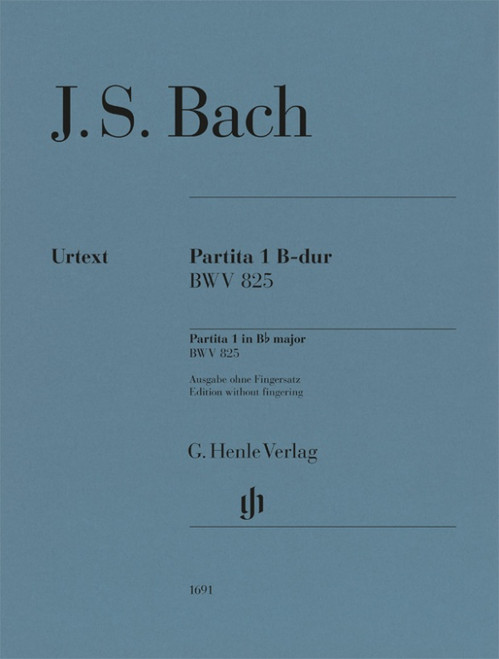 Bach J.s. Partita N°1 SI Majeur Bwv 825 Piano