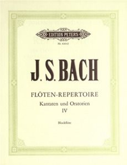 Bach J.s. Flûte Répertoire Vol 4 Flûte ou Flûte à Bec