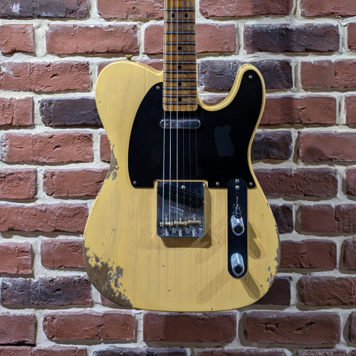 Fender Custom Shop 1950 Double Esquire Heavy Relic Electric Guitar Aged Nocaster Blonde